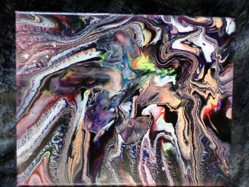 «Micro-Dose» By LMS Acfrylic Fluid Art Denver Colorado