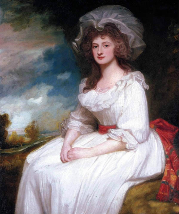 Oil painting George Romney – Portrait of Anne Rodbard, Mrs. Blackburn in dress