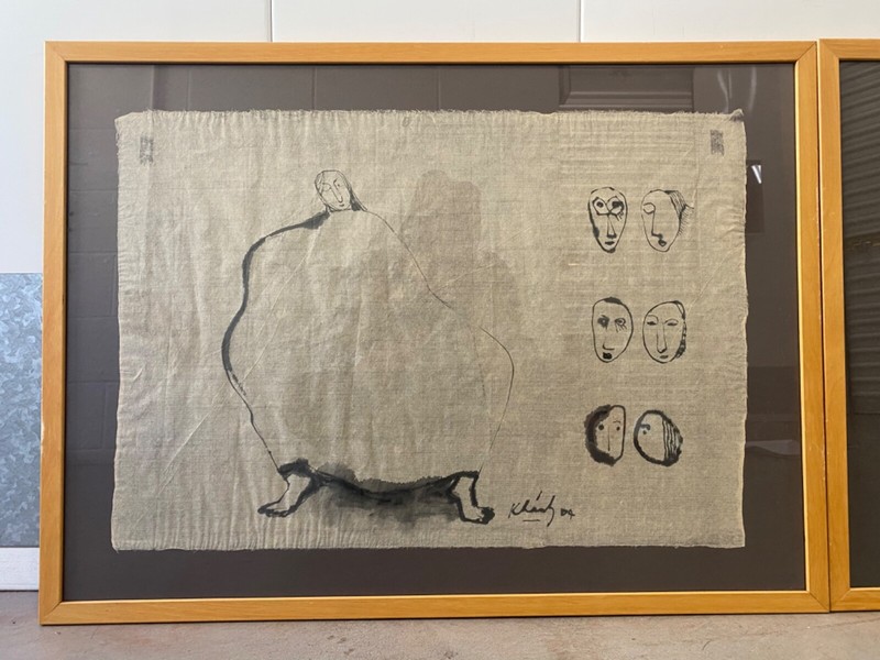 🔥 Vietnamese Asian Modern Surrealist Calligraphy Paintings, Dao Anh Khanh gallery