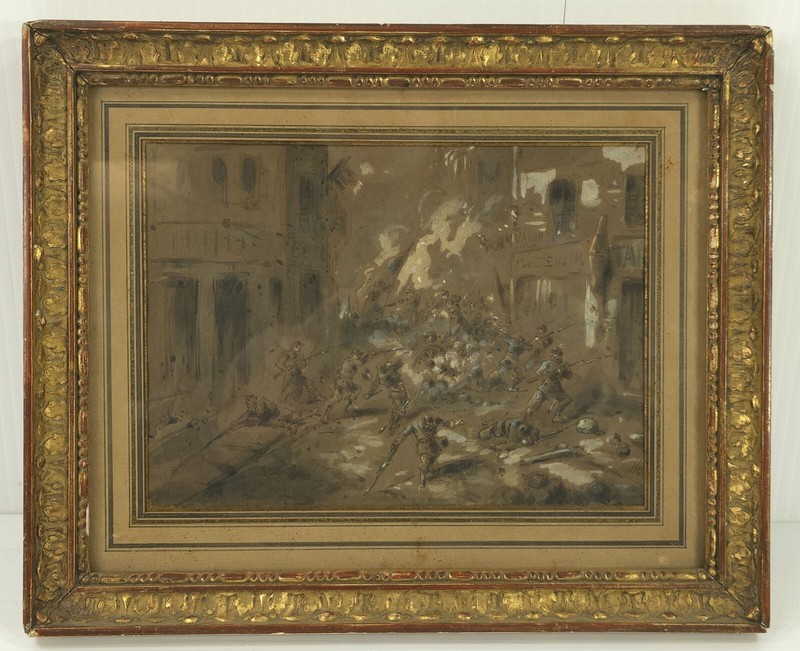 ALEXANDRE DUPENDANT Watercolor Painting Estate of ROBERT ANDREW PARKER