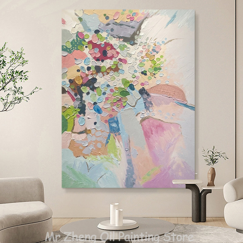 Abstract Light Color Large Sizes Handpainted Oil Painting On Canvas Modren gallery