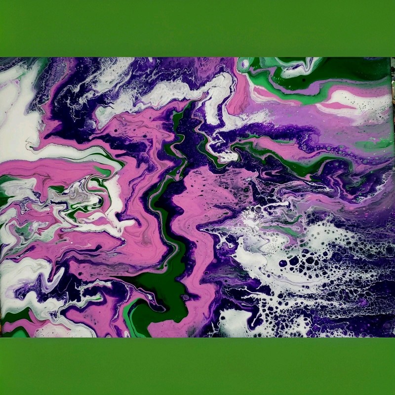 Original Abstract Painting on Canvas signed ready to hang Wall Decor