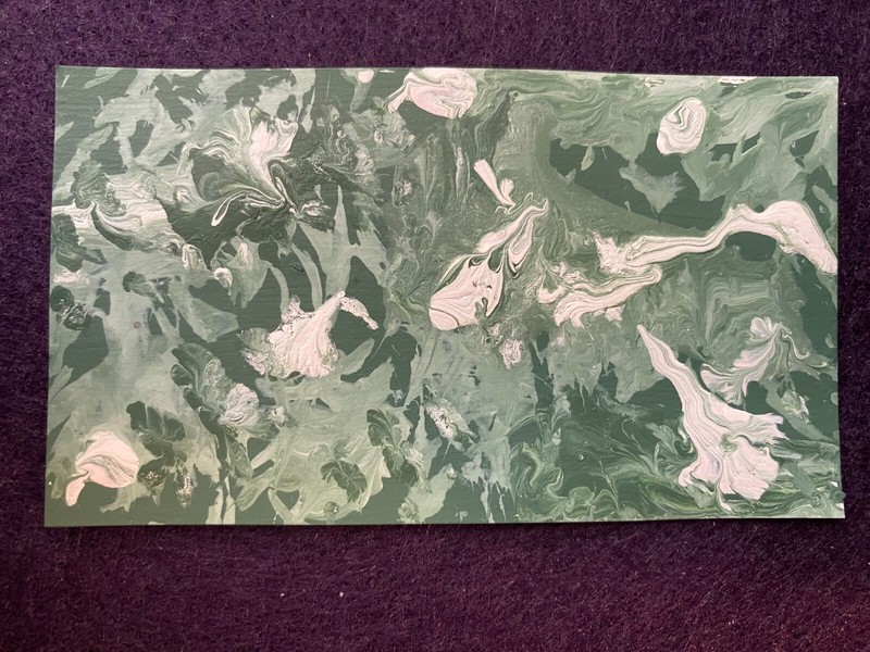 BCA Original Art Card 3.5×2 inches Abstract Latex Signed WGF 2024.0117 K