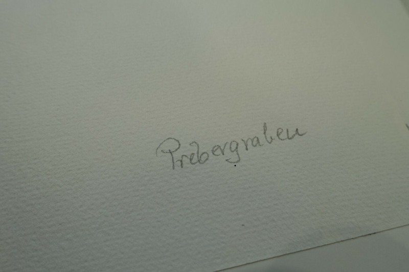Watercolor "Preberggraben ~ Austria" monogram KL 86 gallery