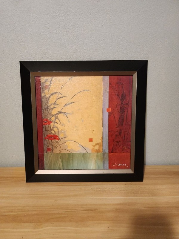 The framed art print titled «Dancing in the Wind» by Canadian artist Don Li-Lege