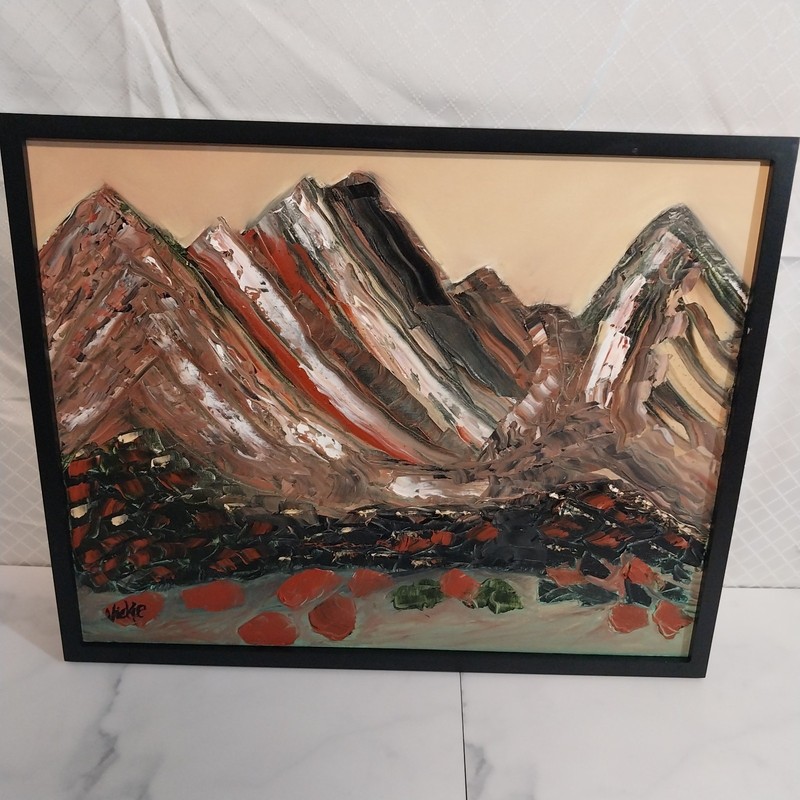 Oil Painting on canvas «Miracle Mountain» by Vickie 16X20 framed