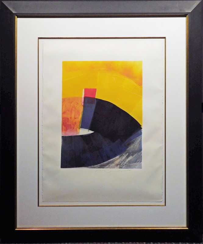 Mark Dickson UNTITLED Mix Media, Pastel and Watercolor Orig Abstract Hand Signed
