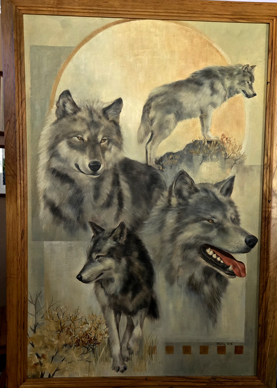 original oil on canvas painting framed signed by Mary Beagle-Brown 2001