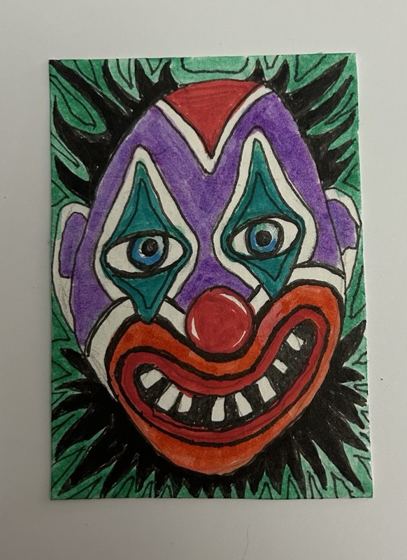 ACEO Original Miniature Painting By Lyn’et Titled; ‘Toothy’