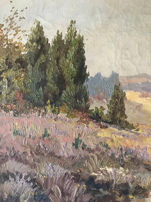 Hedwig Reisinger (1904-1998): Upper Palatinate landscape, oil/canvas, 71 x 91 cm gallery