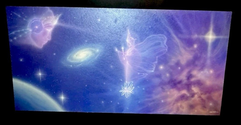 Rare Gilbert Williams 24 X 48 Spiritual Painting