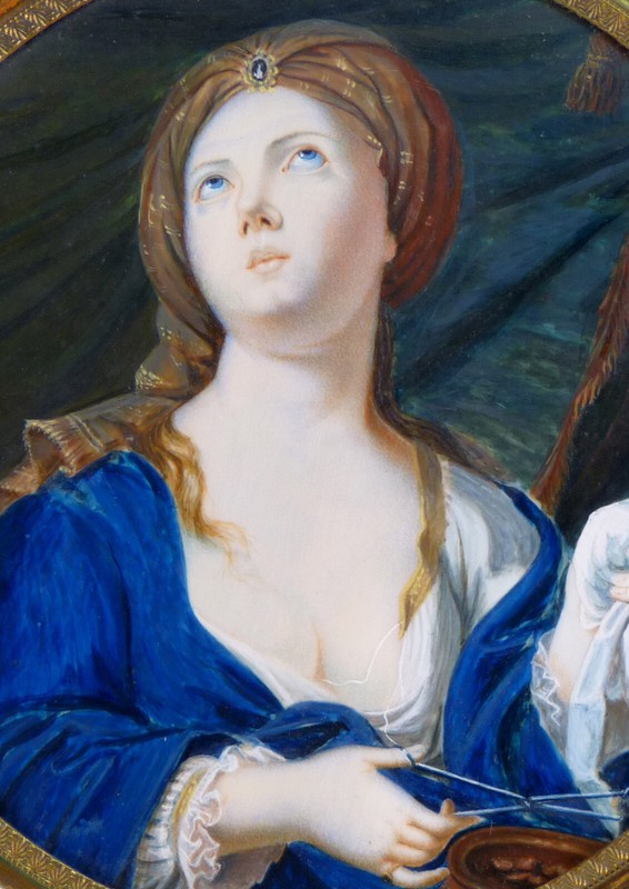 ANTIQUE PORTRAIT MINIATURE PAINTED 1811 NOBLE LADY SIGNED L. LEFRANCOIS gallery