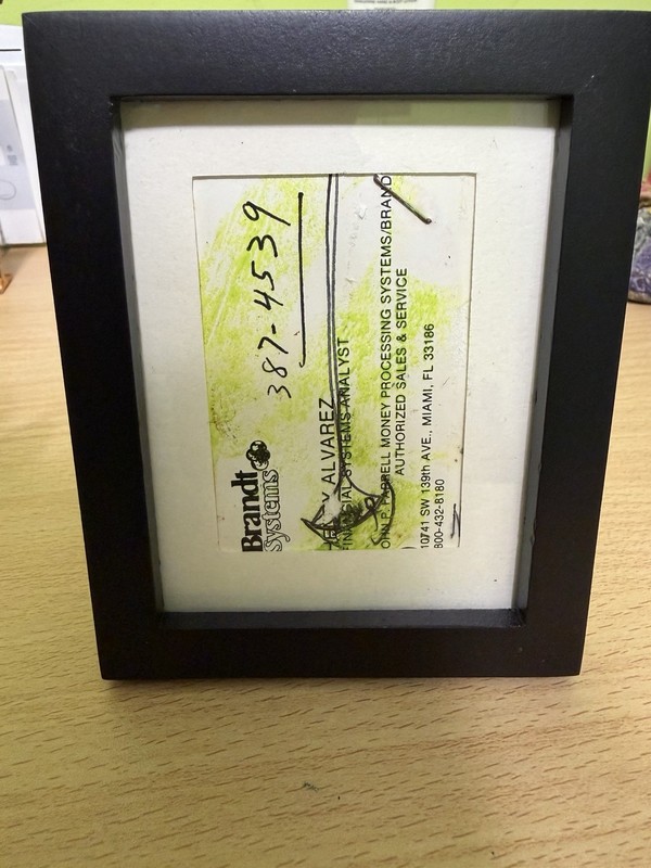 Smallest Original Purvis Young Work – «Boat On A Business Card»