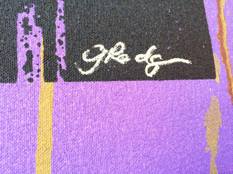 MONA LISA ORIGINAL HAND SIGNED GAIL RODGERS SILKSCREEN ACRYLIC PAINTING COA gallery