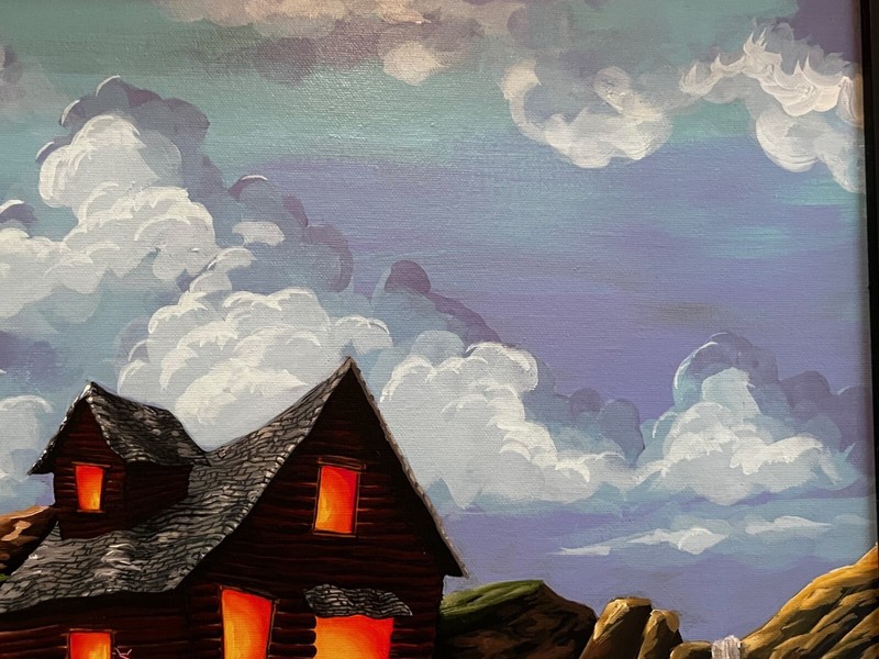 ORIGINAL Michael Godard “Grape Escape” Acrylic painting, COA & Appraisal gallery