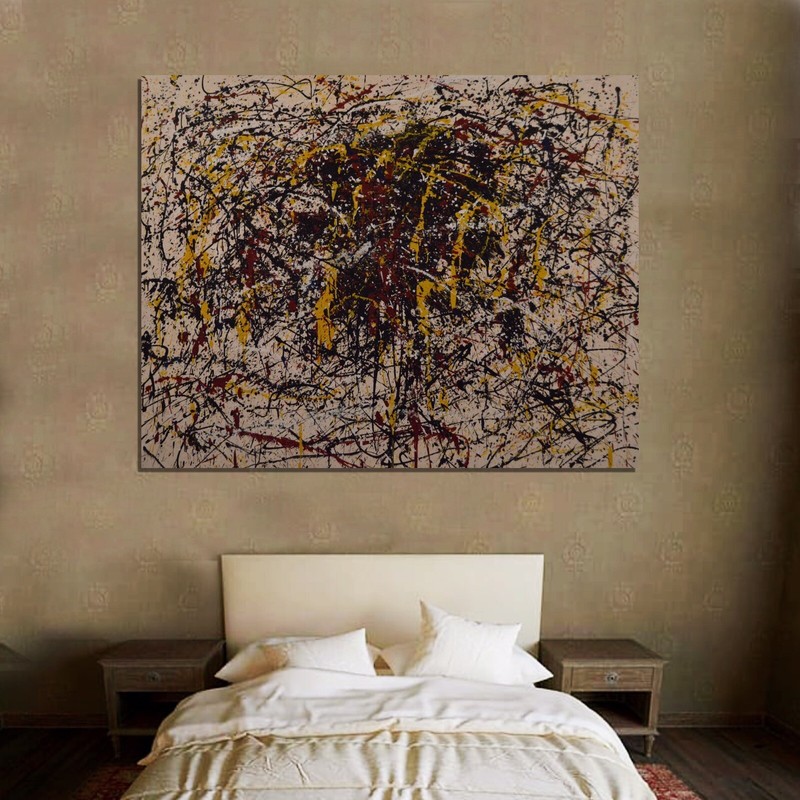 Jackson Pollock inspired ￼Painting, 72” X 56” Acrylic, Abstract, POP Art, Modern gallery