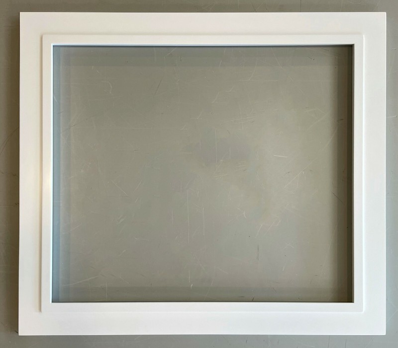 3 1/2″ wide – Closed Corner Solid Wood Painted White Picture Frame 39″ x 34″