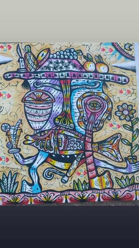 Authentic Painting Acrylic On Canvas Composición Cibanismo Guillermo Socarras…