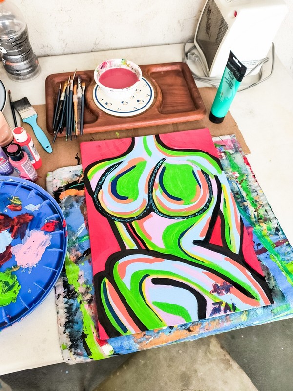 18 By 24 Inch Abstract Painting