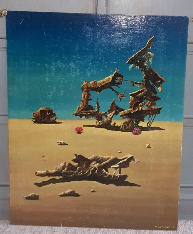 Tony Fachet Surrealist Outer Space Painting Sci Fi Illustration