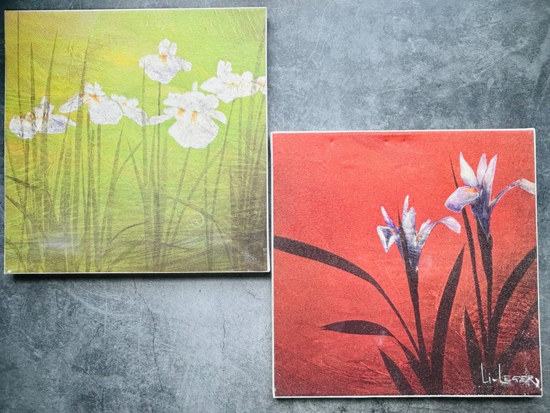 Karma + Aura Wrapped Canvas Giclee Art by Don Li-Leger Lot of 2