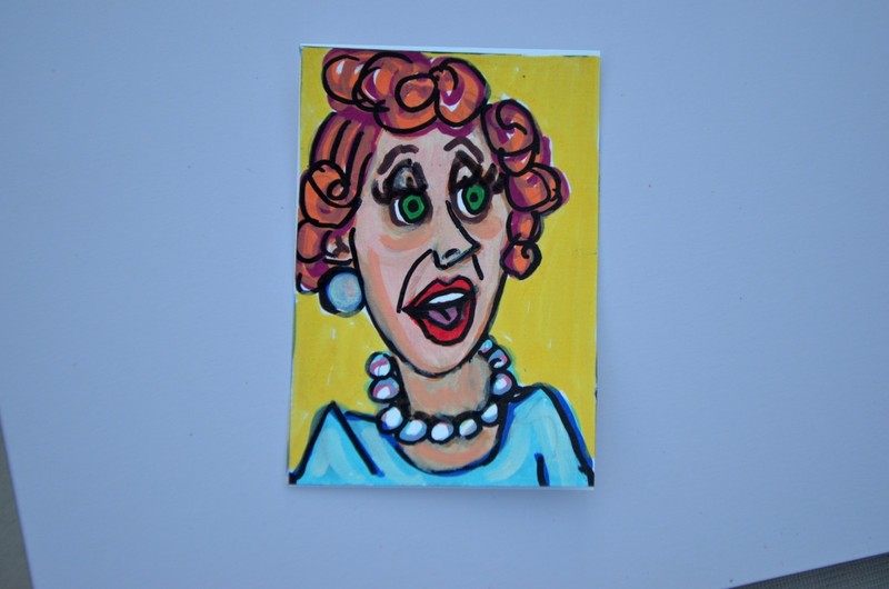 ACEO Original Art Carol Burnett Not a print signed