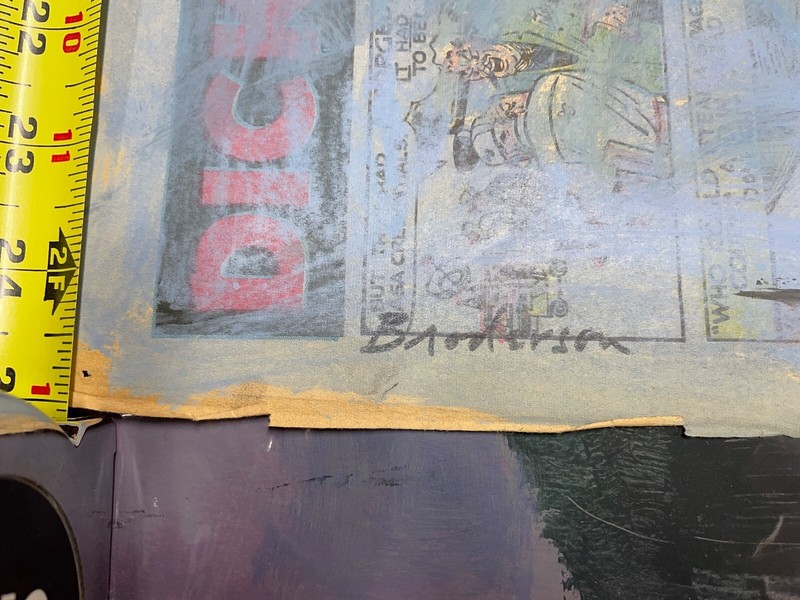 Broderson, “Figures,” Original Painting on Newspaper, circa 1970, 19 x 12 1/2” gallery