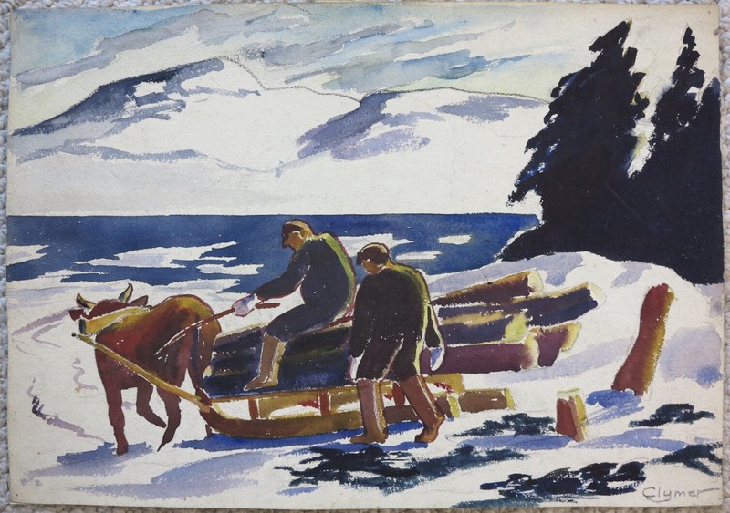 James Floyd Clymer 1920’s painting CT landscape modernist artist