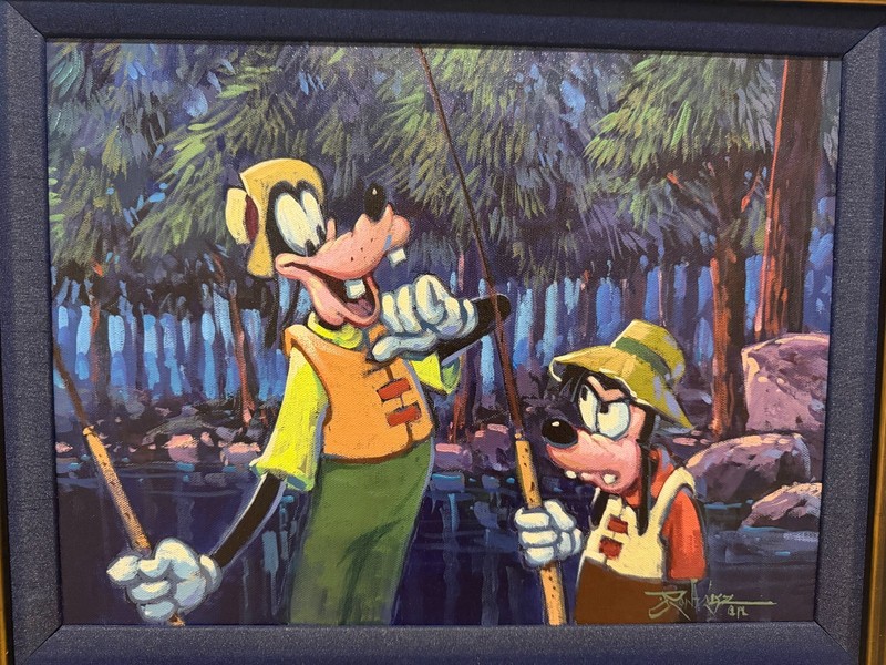 Goofy and Max Painting by Rodel Gonzalez