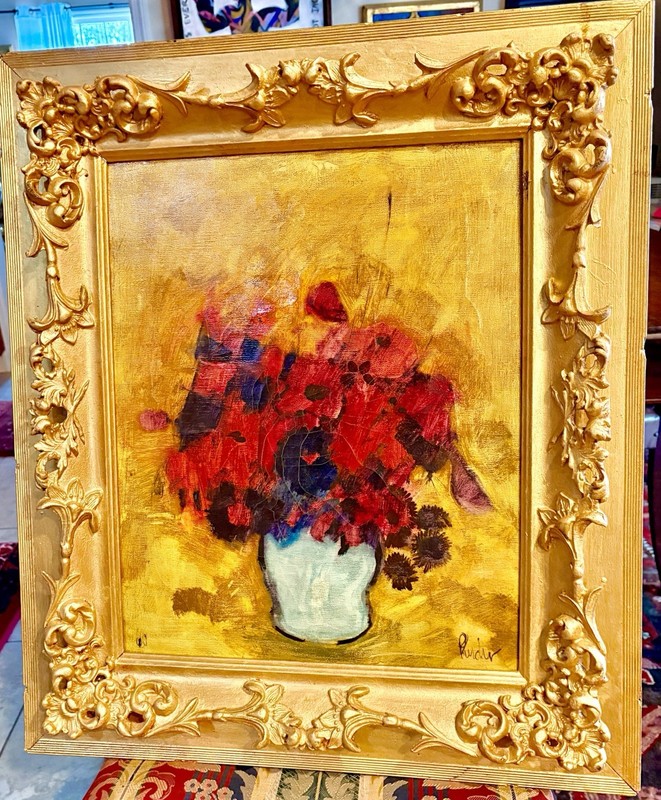 MAGNIFICENT FLORAL, DONALD PURDY RENOWNED LISTED AMERICAN ARTIST