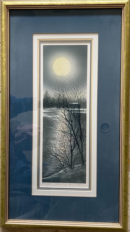 ARNOLD ALANIZ- MOONGLOW 15″ x 5″ LITHOGRAPH