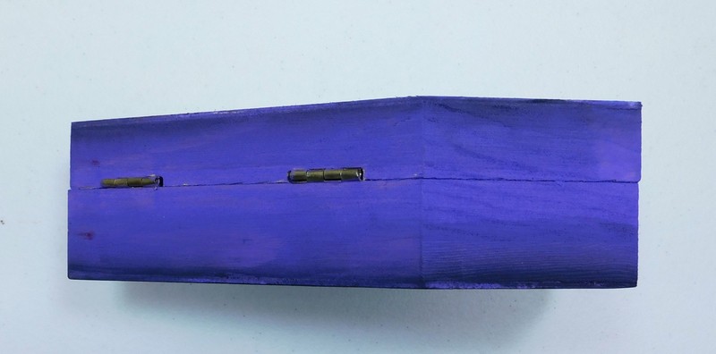 Gothic Coffin/Casket Ghost Painting Red & Purple Trinket Box Art by Rain Crow gallery
