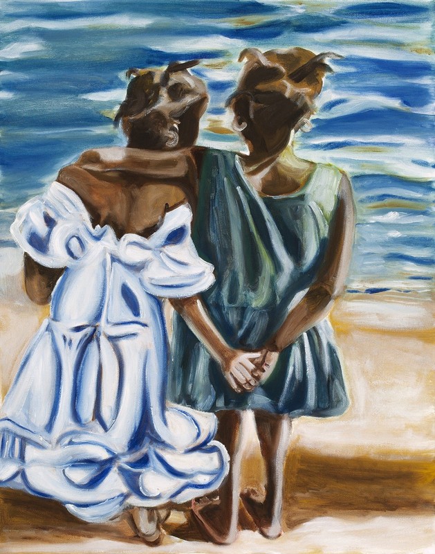«BEST FRIENDS» ORIGINAL PAINTING/OIL ON CANVAS “ART BY SHANTE’”