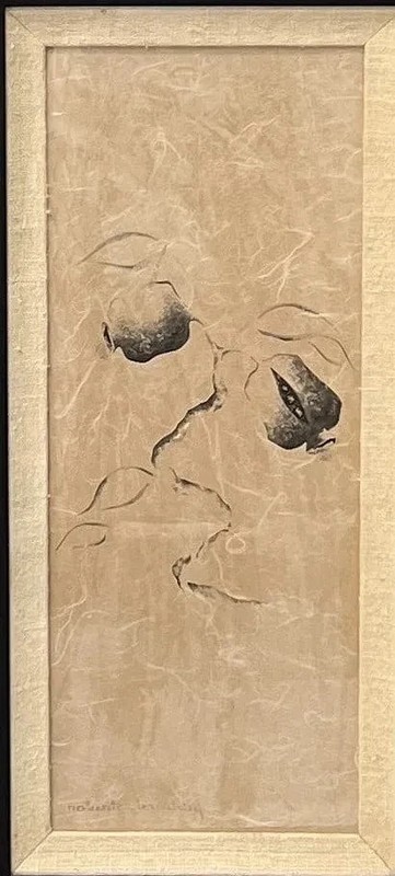Roberta Brinkley Botanical Study "Nature Study"Ink wash / Mixed media on texture gallery