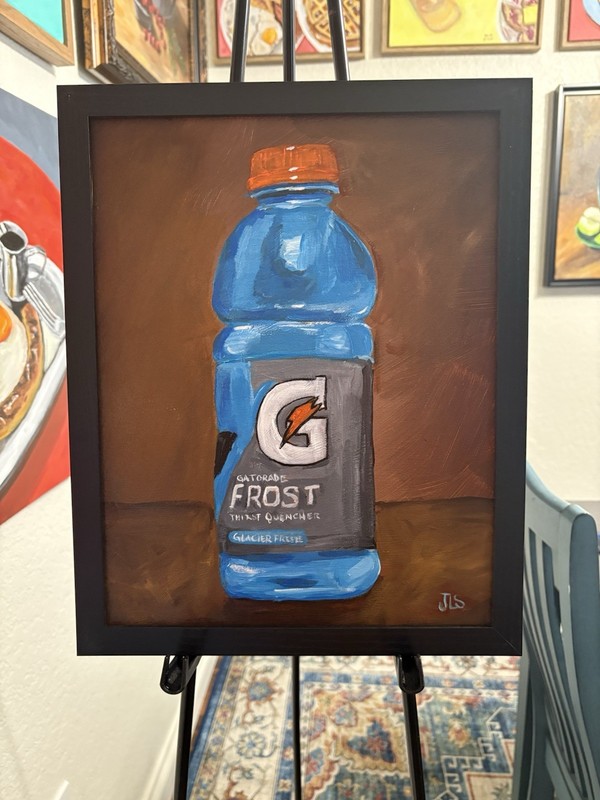 Gatorade Bottle Painting Sports Drink Art Pop Art Still Life 11×14 Framed