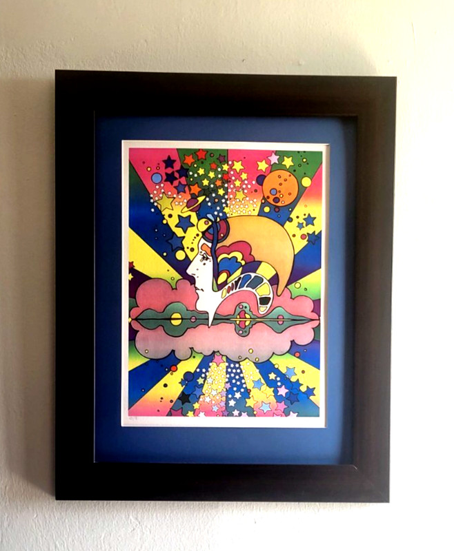 PETER MAX ART! SERIGRAPH ON COTTONPAPER ! TITLE! DIFFERENT DRUMMER!!