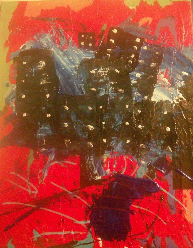 abstract paintings on canvas abstract city 20by16 canvas black and red