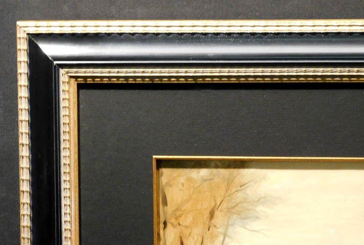James Thorpe Fall River II Hand Signed Original Oil Paper w/custom frame gallery