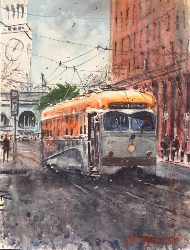 Original Watercolor Painting «Sunset» 9″ x 12″ NOT A PRINT