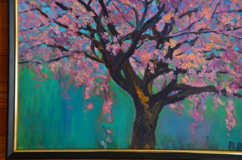 Beth Riso Fine Art Oil Painting - Spring Tree - Nyack NY Hudson Valley Rockland gallery