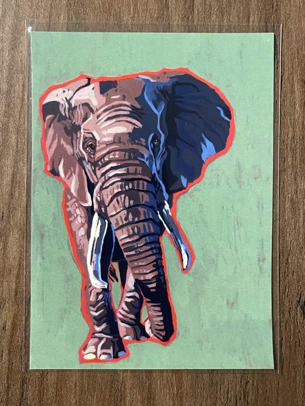 ACEO African Elephant PRINTS