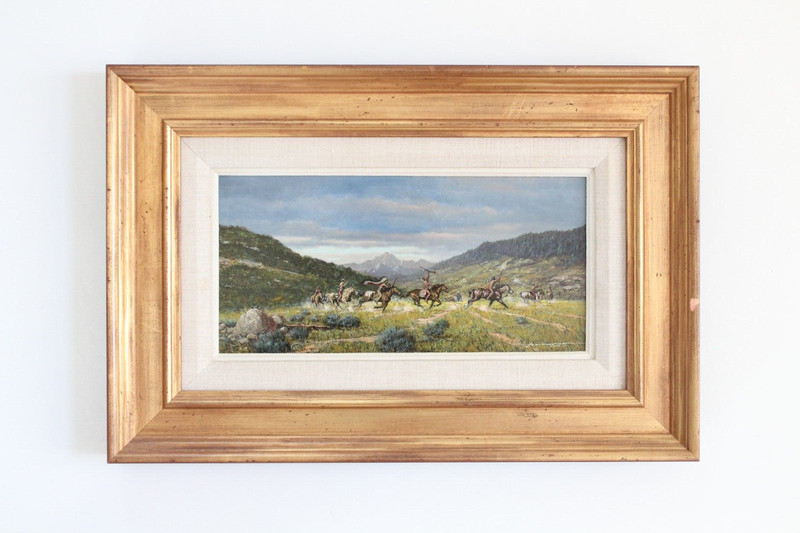 western oil painting | magsino indigenous people native american indian fine art