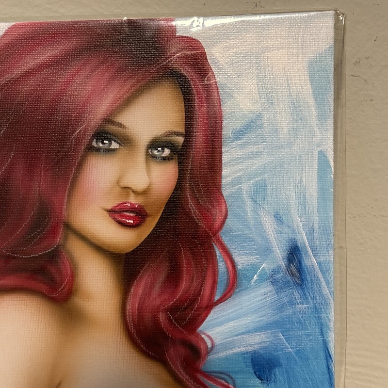 STEVE BAIER - ORIGINAL PIN UP PAINTING Exotic Cherry 12” X 9” Signed 2013 gallery