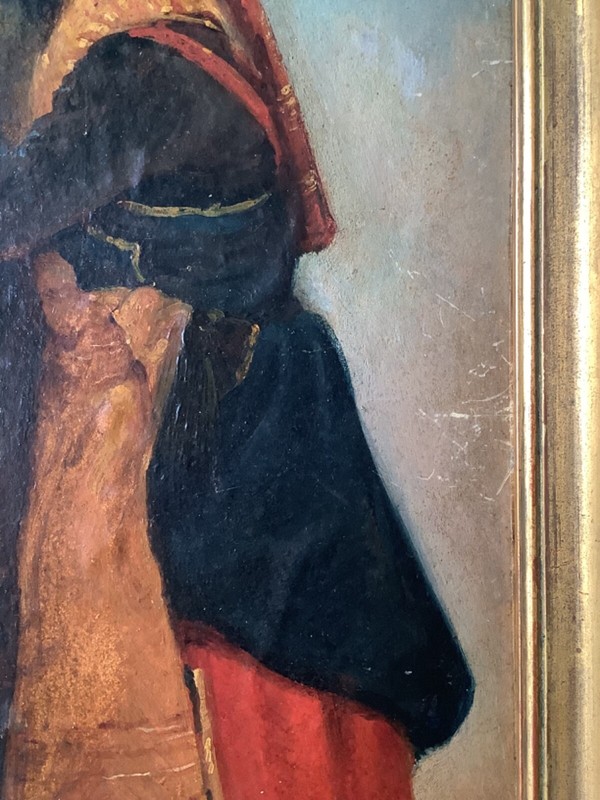 19th CENTURY CAMILLE COROT - REALIST OIL PAINTING - WOMAN IN A LANDSCAPE gallery