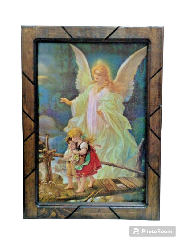 FRAMED PRINT ,18″ x 13″ , 1st quality, GUARDIAN ANGEL
