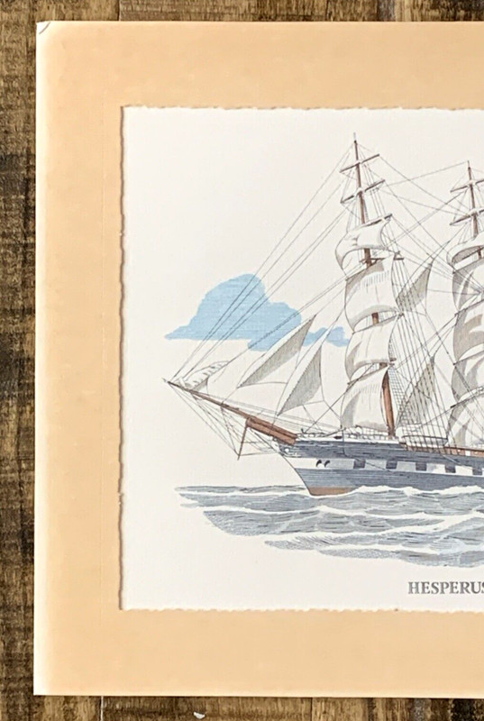 Hesperus Passenger Cargo Lithograph Marax Classic Mail Ship Series gallery