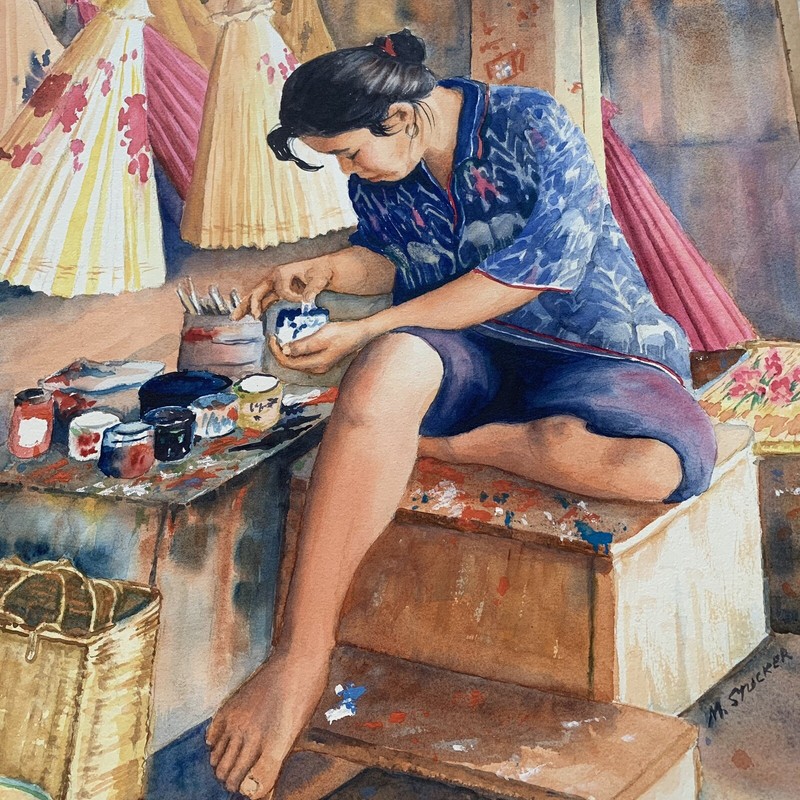 Realism Watercolor Original Painting “ NOSTALGIA” By: Mary Stucker.