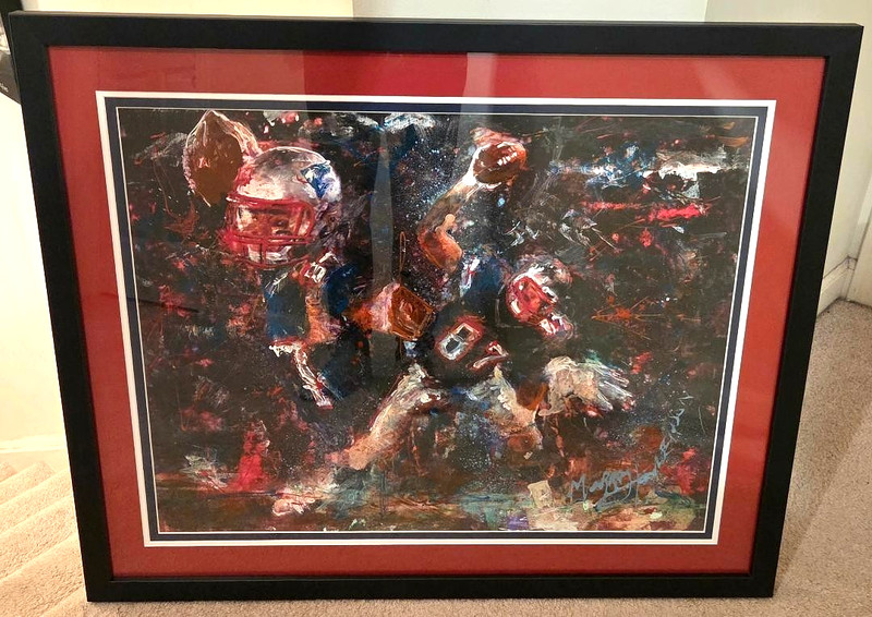 Rob Gronkowski Original Painting by Artist Murray Henderson 1/1 Art 26 x 32 Pats