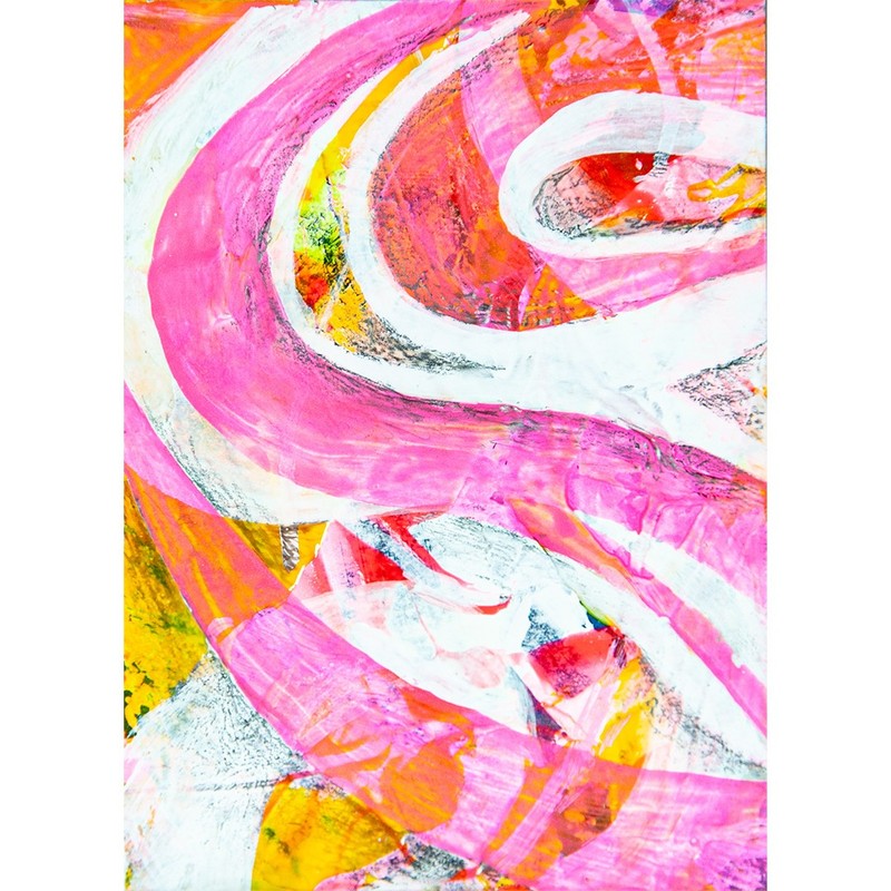 Original painting ACEO miniature OOAK modern art unique trend abstract No. 41