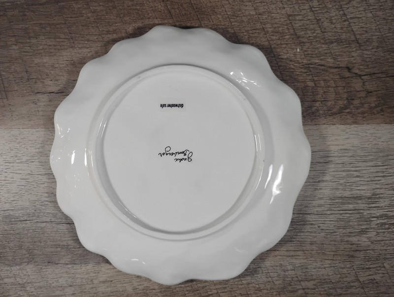 3 Judie Bomberger Beautiful 8 Inch Whimsical Salad Plates 1 Yellow And 2 Blue gallery